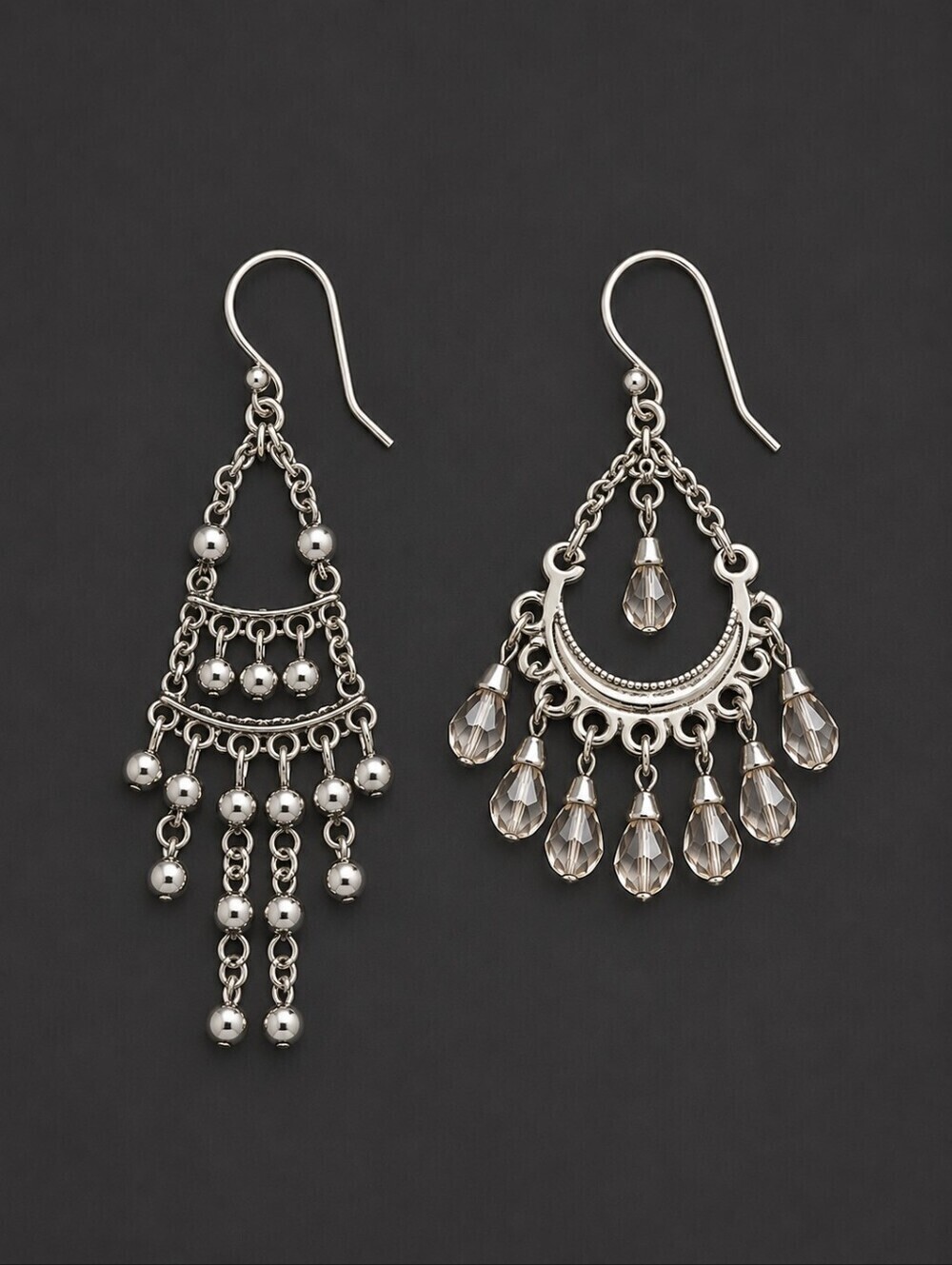3/$30 Vintage Delicate Dainty Mismatched Chandalier Festival Earrings